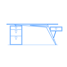 Furniture Desks Jetson Glass Top Desk Icon Svg Vector, Free Vectors File